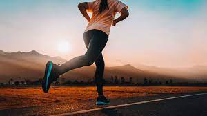 woman running